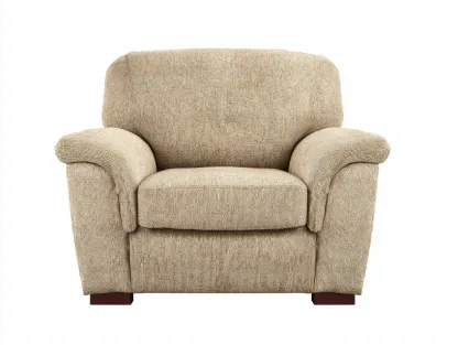 Fauteuil relax en tissu beige 102x90x86 cm pour salon - assise large et accoudoirs rembourrés - style contemporain-Nestmybay
