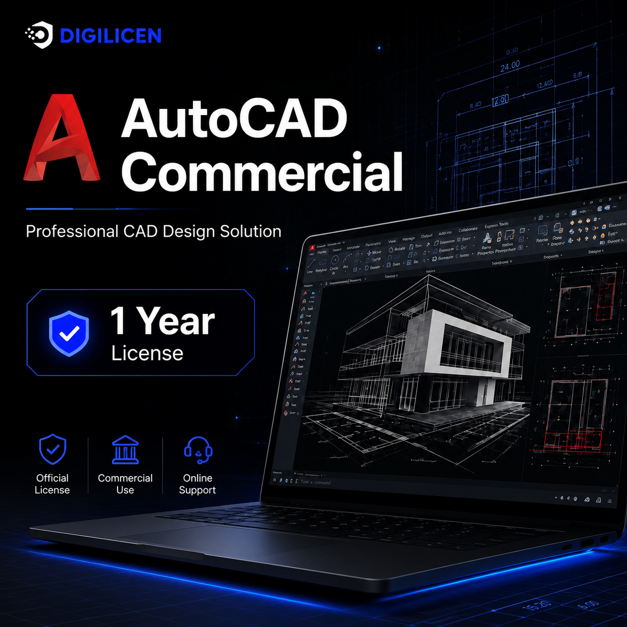 AutoCAD Commercial License – 1 Year-DIGILICEN
