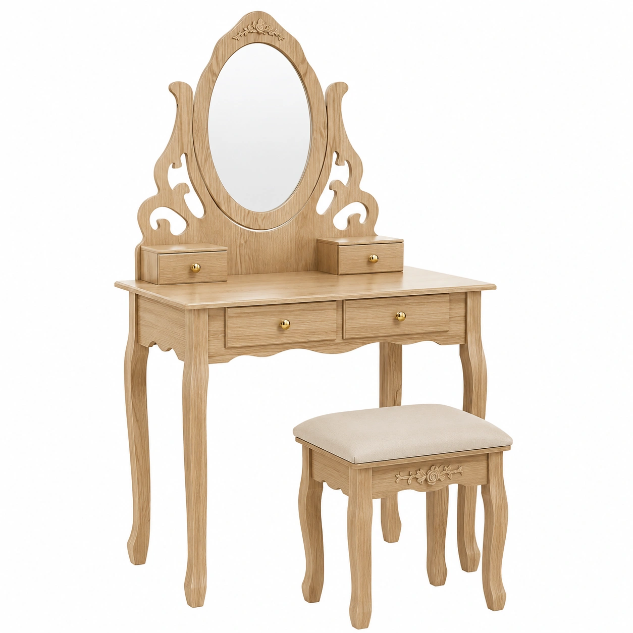 Tocador clasico Roble natural-homeltica