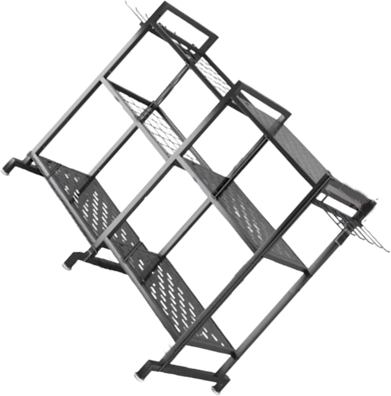 Estante organizador de herramientas - Estructura robusta de almacenamiento - Peso de 8 kg - Solución sin montaje para patio casa y zonas exteriores-Cozygetbay