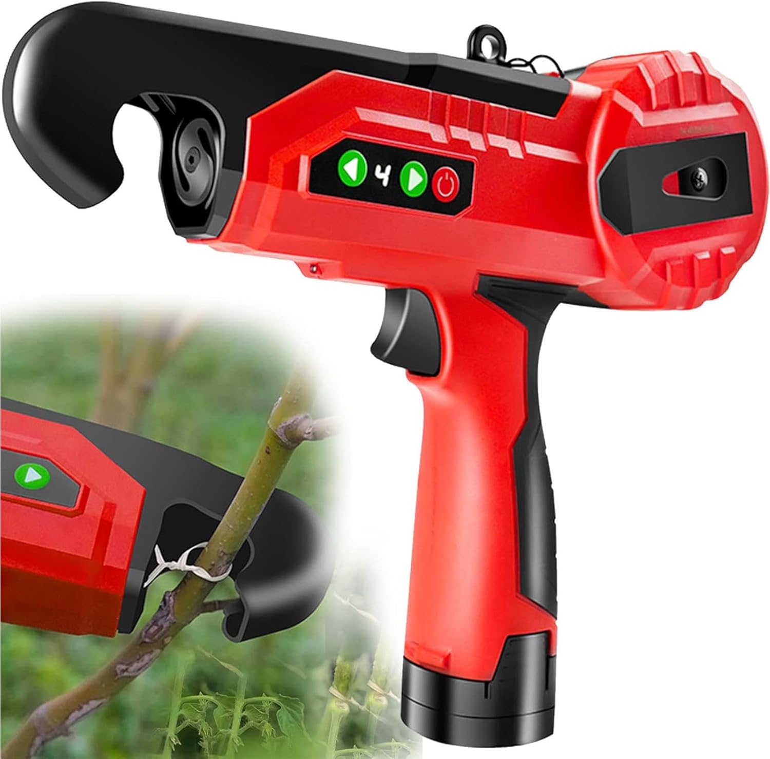 Atadora eléctrica para jardinería - Atado automático en 2 segundos - Capacidad máxima de 5 cm - Herramienta inalámbrica para plantas y ramas de uva-Cozygetbay