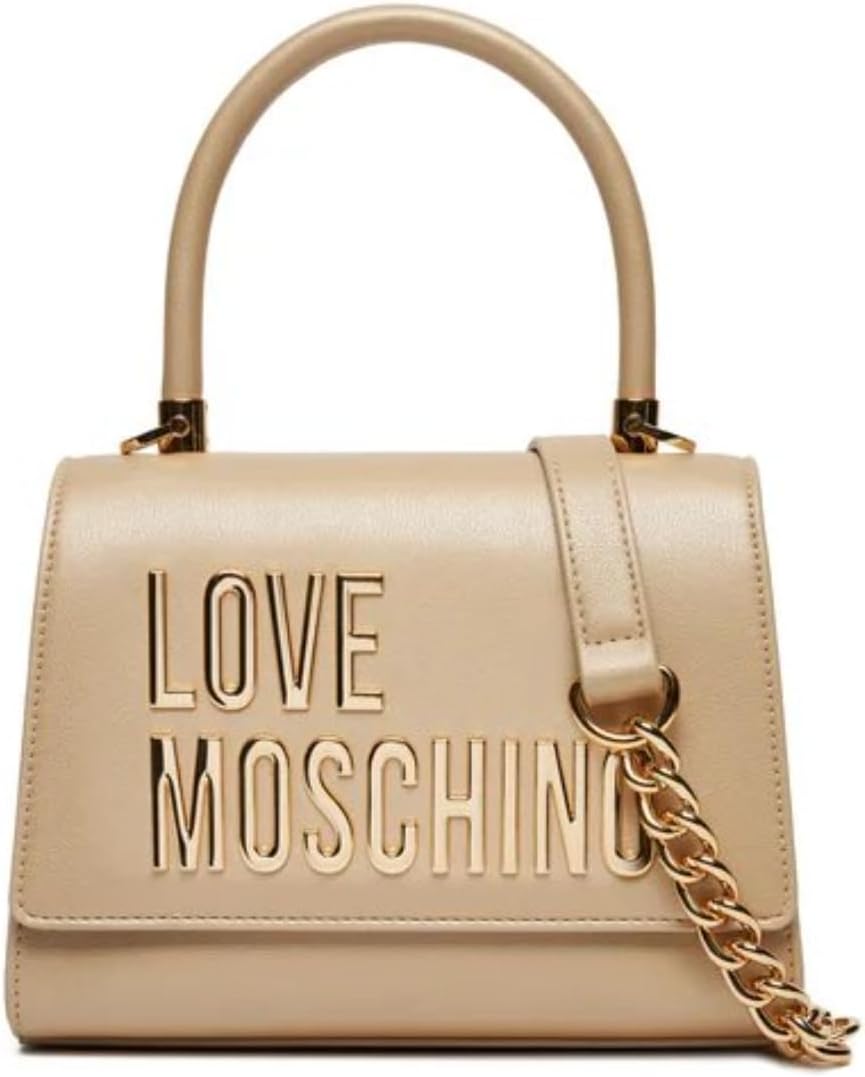 Love Moschino JC4024PP1MKD196A bolso mujer - hecho a mano color dorado - talla única - cierre gancho y bucle-Cozygetbay