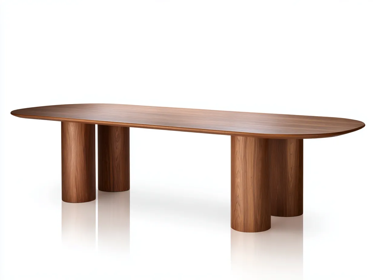 Mesa de comedor 180x82x75 cm - roble claro - madera - para comedor - estilo nórdico