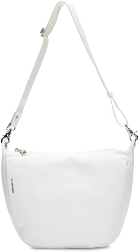 Bolso cruzado Mandarina Duck Mellow Leather para mujer - Diseño de cuero compacto - Formato urbano Crossover - Cierre de cremallera-Cozygetbay