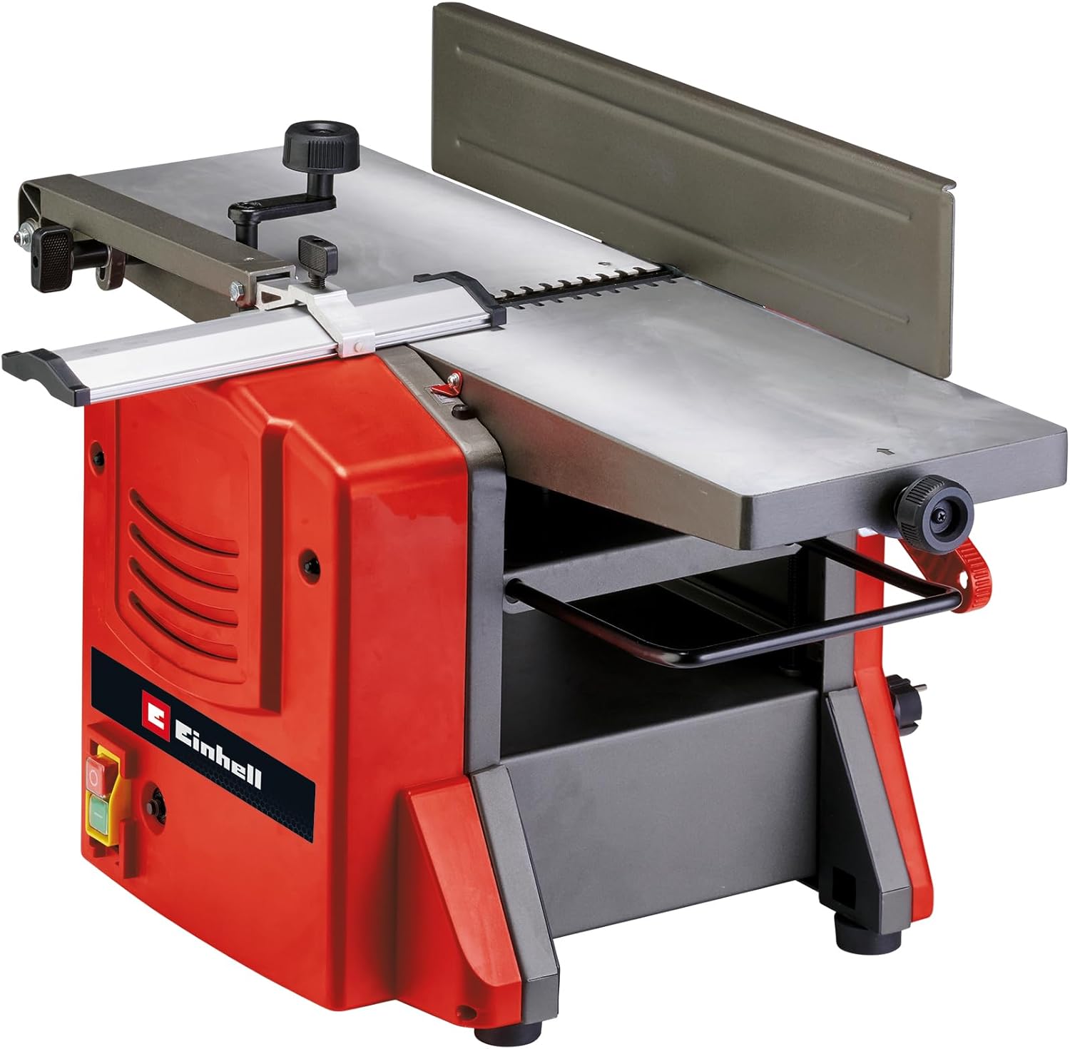 Cepilladora estacionaria Einhell TC-SP 204-2 de 1500 W - Ancho de trabajo de 204 mm - Velocidad de 9000 RPM - Regruesado y planeado con soporte extensible-Cozygetbay