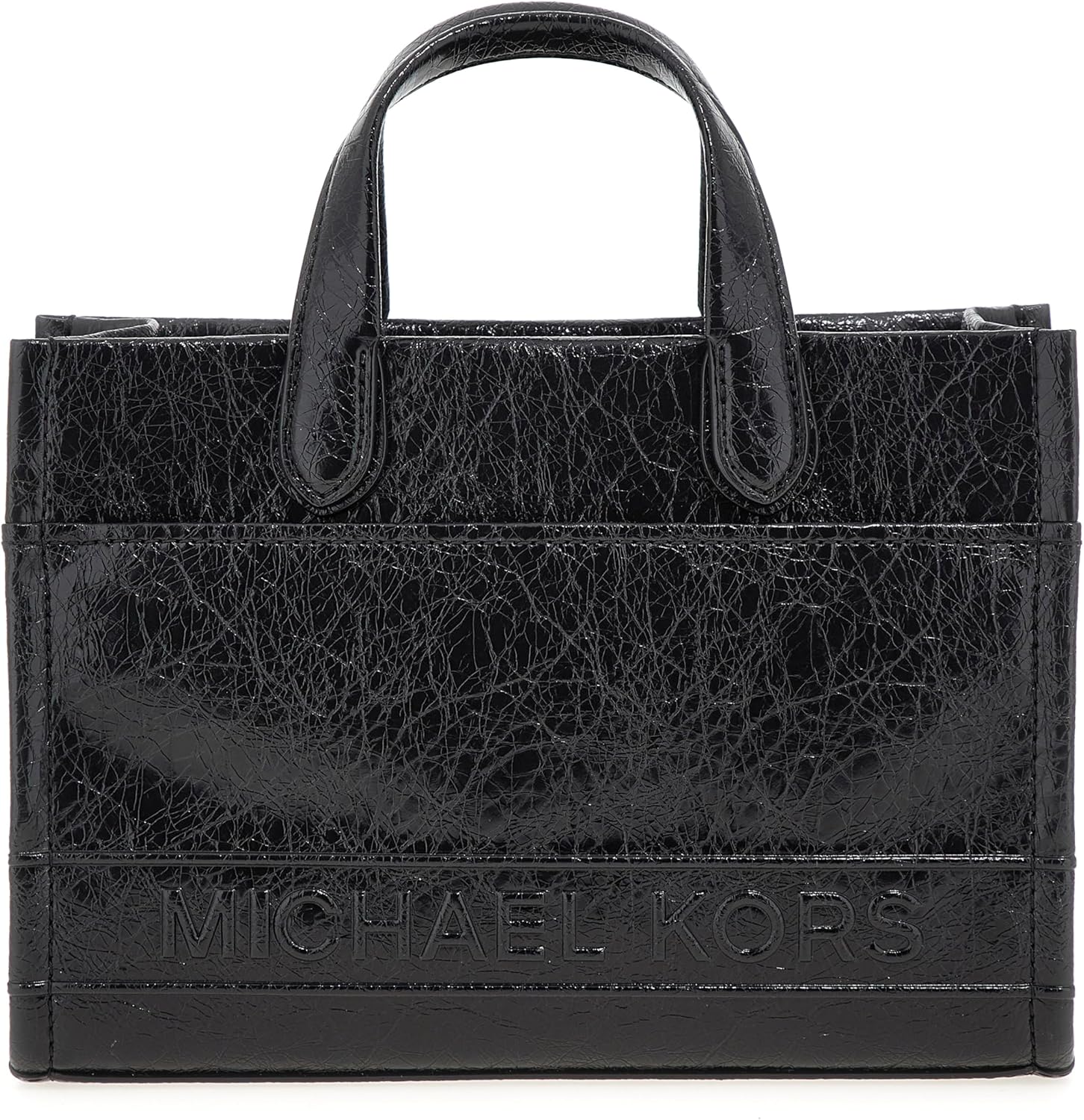 Bolso mensajero Michael Kors Small East West para mujer - Color negro - Formato de mano compacto - Cierre de cremallera para uso urbano-Cozygetbay