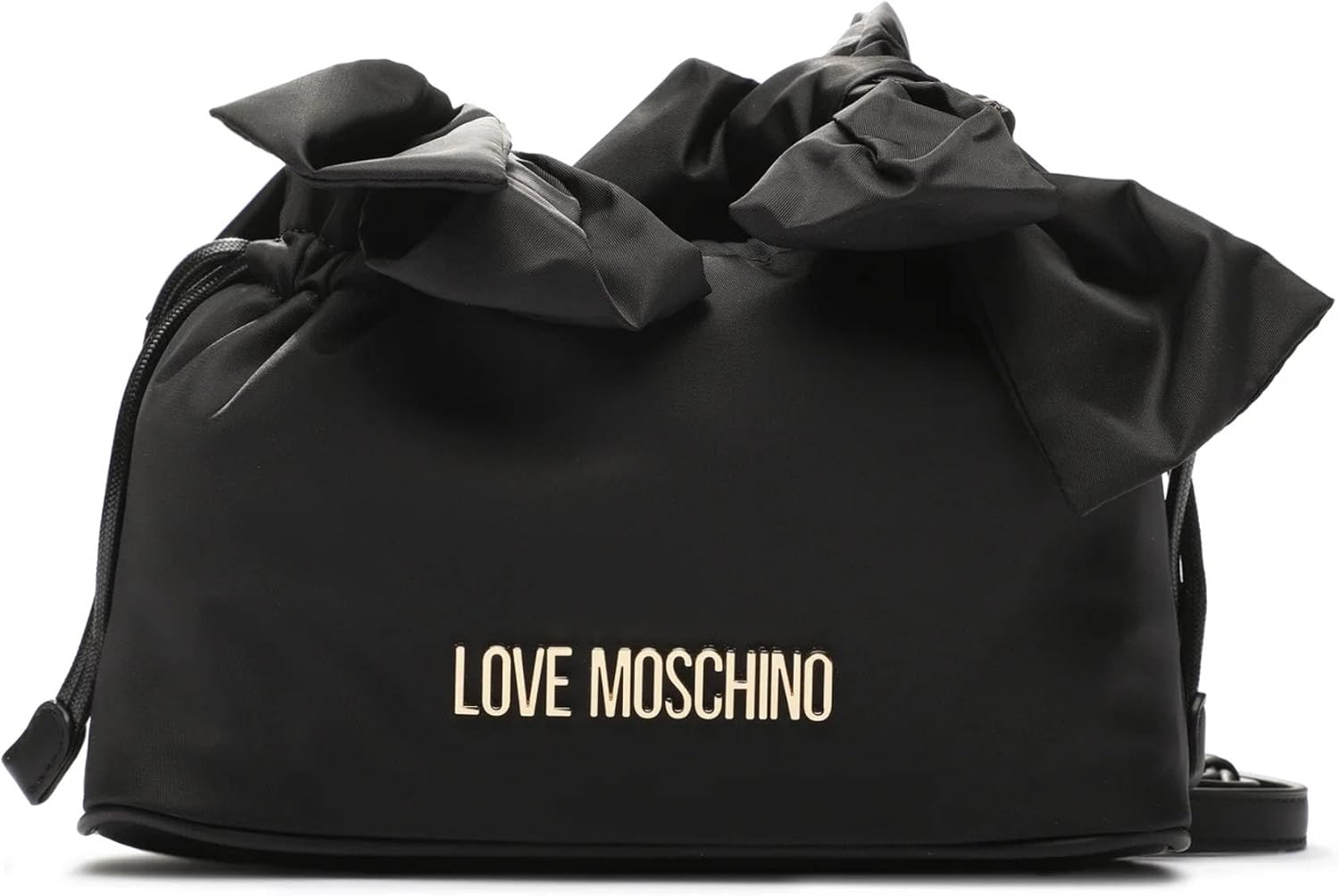 Love Moschino JC4198PP0HKE100A bolso mujer - negro con cierre cremallera - 80 por ciento poliamida 20 por ciento poliuretano - lavado a mano-Cozygetbay