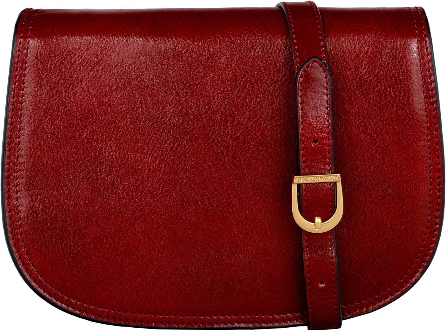 Bolso mensajero Time Resistance para mujer - Cuero Vachetta italiano hecho a mano - Forro de algodón - Cierre magnético para uso diario-Cozygetbay