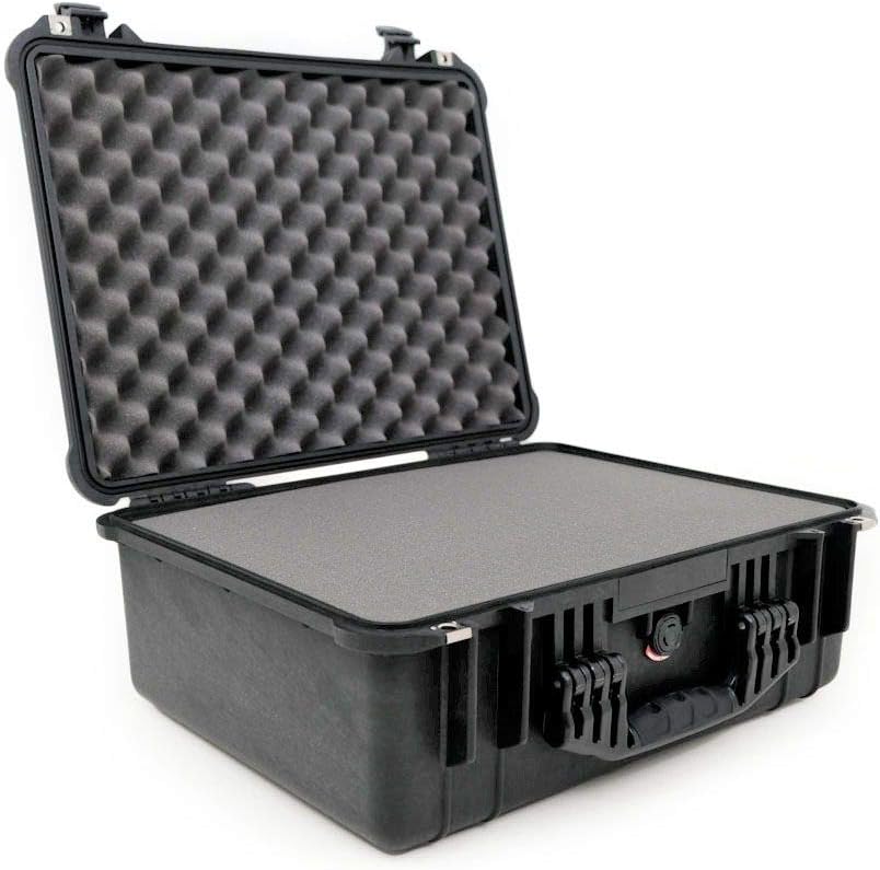 Maleta estanca PELI 1550 - Protección IP67 para equipos electrónicos - Espuma personalizable y capacidad de 33 litros - Medidas de 52,5 x 36 x 19,5 cm-Cozygetbay