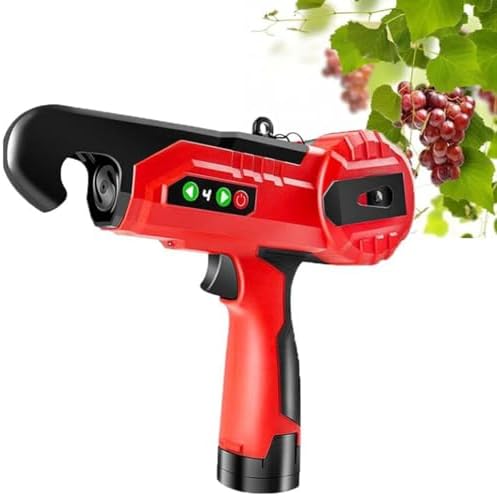 Máquina atadora plantas 4 velocidades - diámetro 5 cm y carga rápida - 2 baterías uso 4 a 5 horas - soporte vid jardín-Cozygetbay