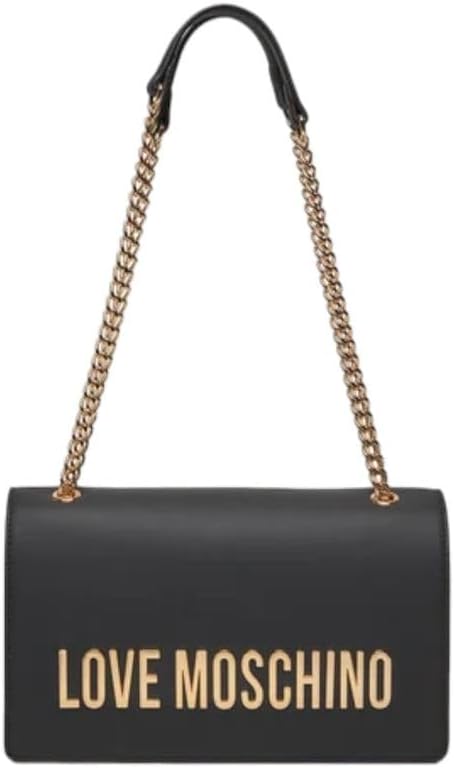 Bolso de hombro Love Moschino JC4192PP1I para mujer - Diseño urbano de piel sintética - Forro de poliéster - Cierre de cremallera-Cozygetbay