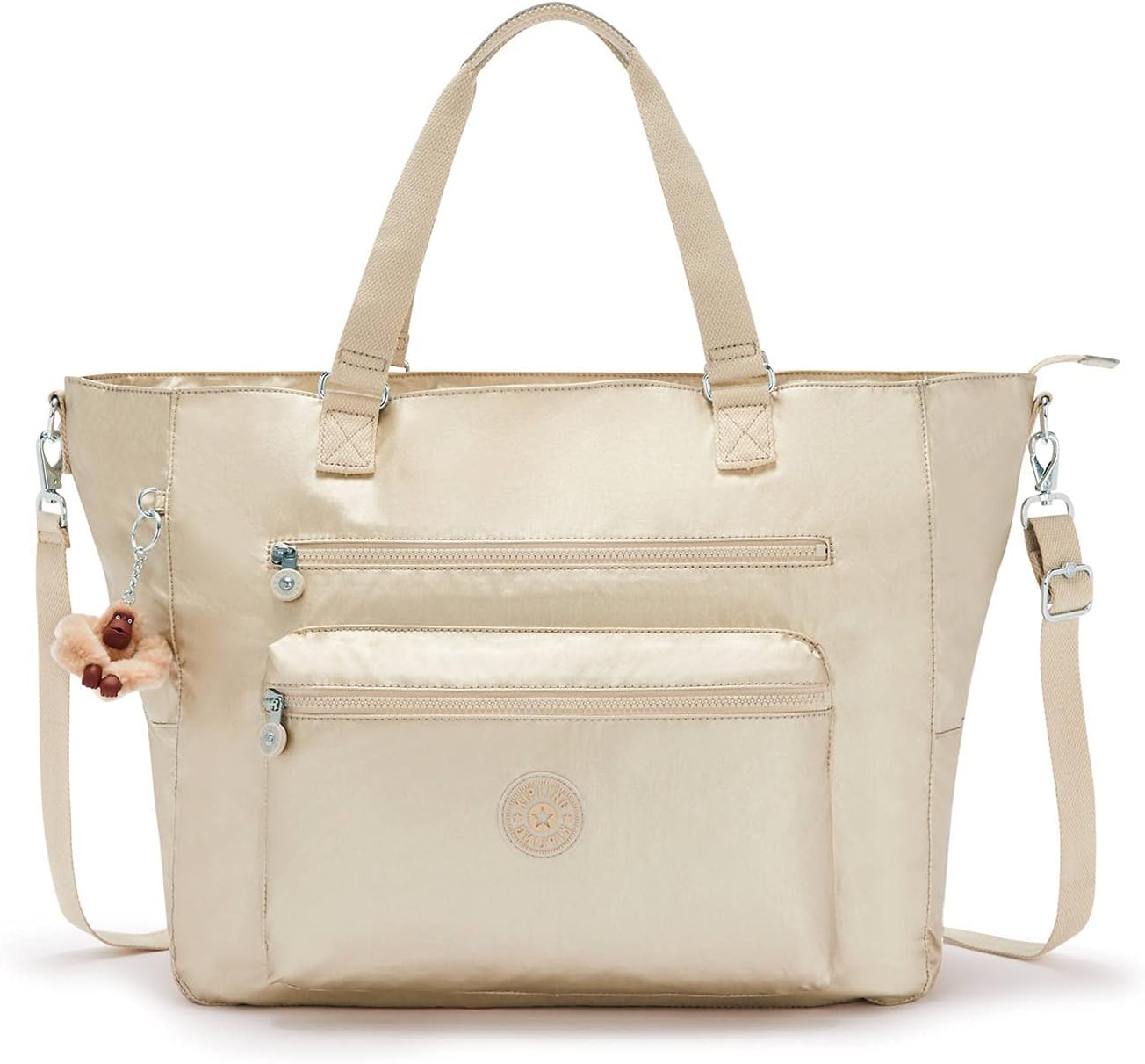 Bolso tote Kipling Isaac para mujer - Nailon ligero - Diseño amplio para uso diario y viaje - Cierre de cremallera-Cozygetbay