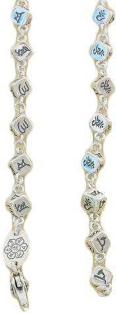 Collar CCXXYGWJ de plata de ley 925 - Seis palabras de la verdad - Diseño cuadrado retro para hombre - Cadena versátil de clavícula-Cozygetbay