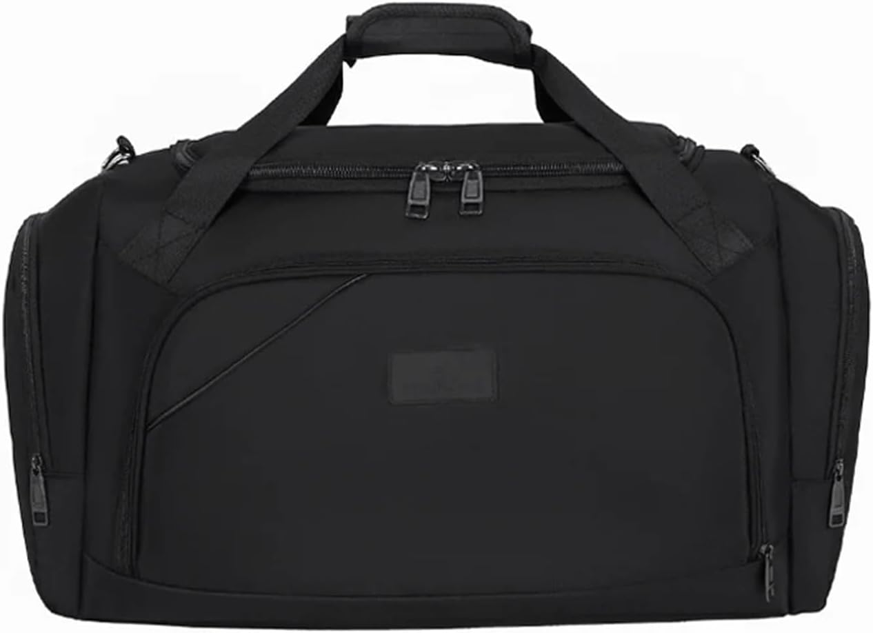 Bolsa de viaje unisex de nailon - Gran capacidad y diseño portátil - Formato de hombro para gimnasio - Cierre de hebilla para equipaje informal-Cozygetbay