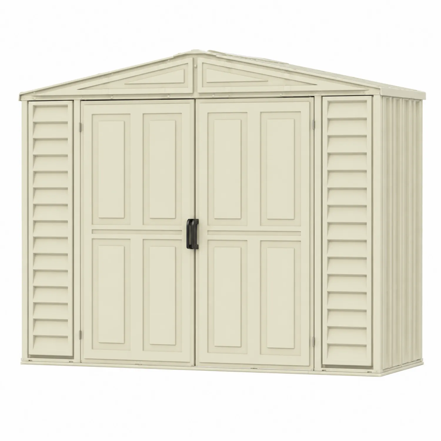Cobertizo de acero galvanizado beige 213x127x185 cm-Fjordlivingco