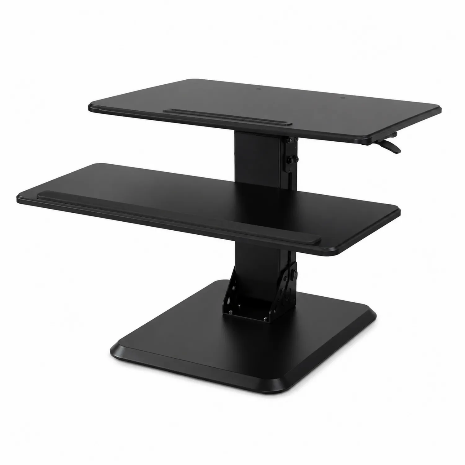 Mesa de Escritorio Ajustable en Altura de Metal Negra-Fjordlivingco