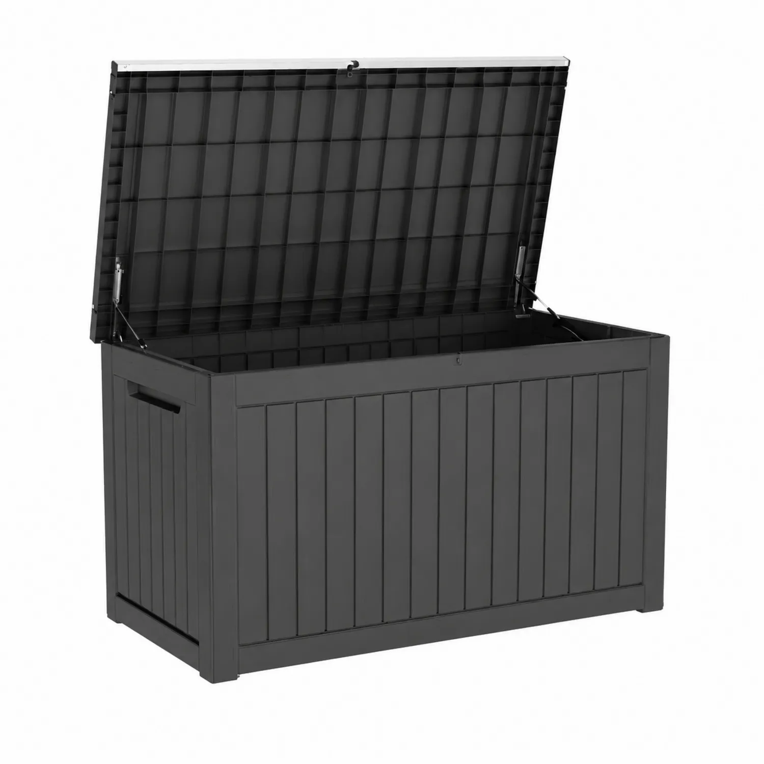 Caja de almacenamiento de plástico negro 120x45x60 cm-Fjordlivingco