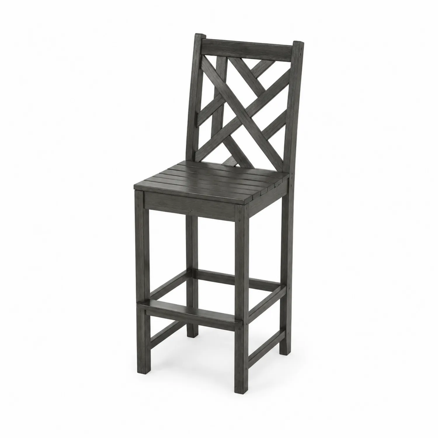 Taburete de Madera de Acacia Gris 110 cm-Fjordlivingco