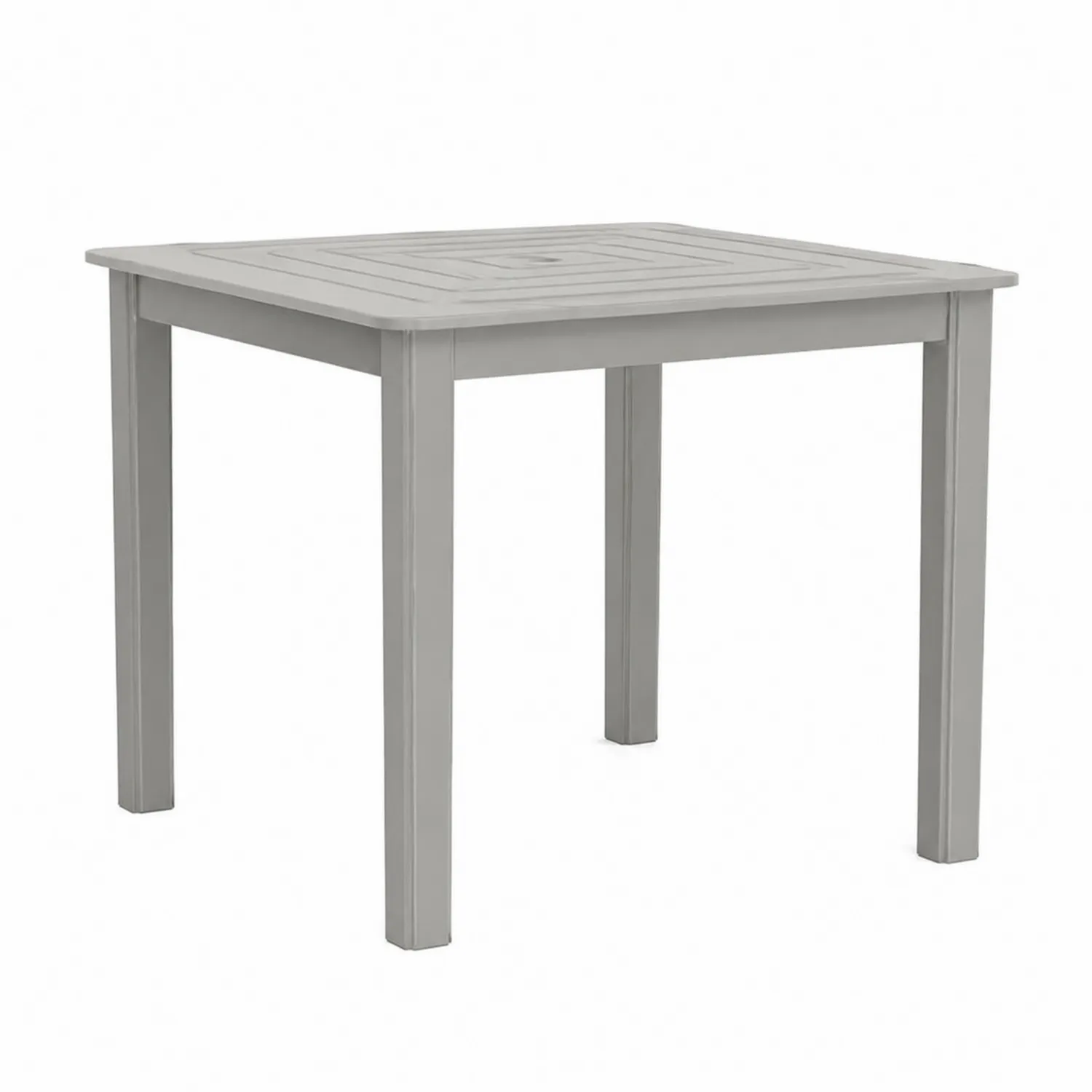 Mesa auxiliar cuadrada de polipropileno gris 80x80 cm-Fjordlivingco