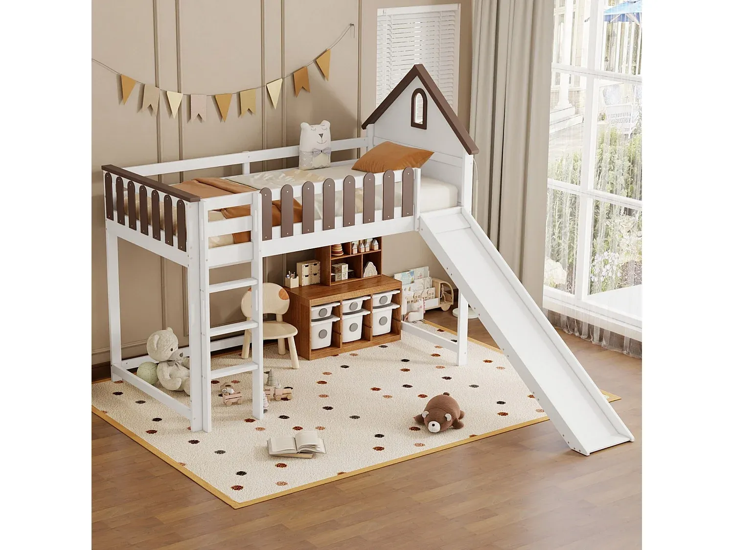 Schlafzimmer,Bereich Bett,Hochbett-LIVINARISE
