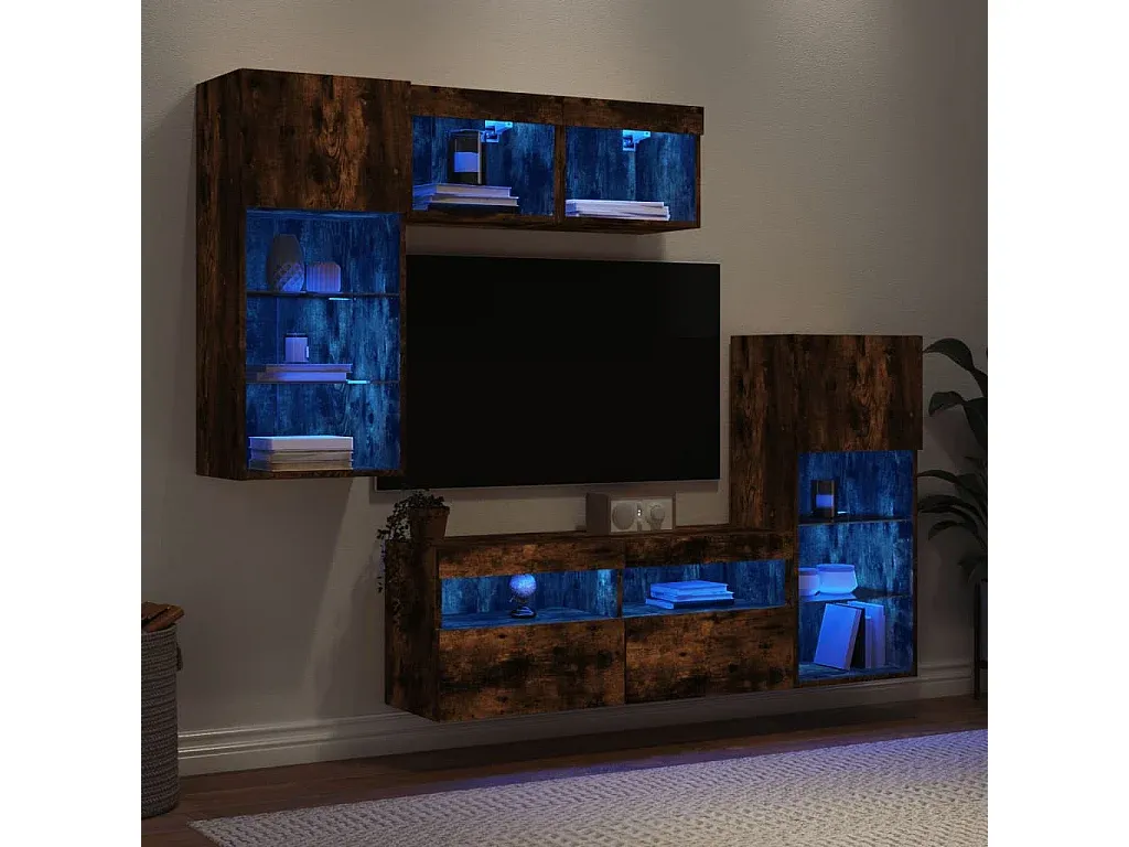 Wohnzimmer und Flur,Wohnzimmermöbel,TV-Wand-LIVINARISE