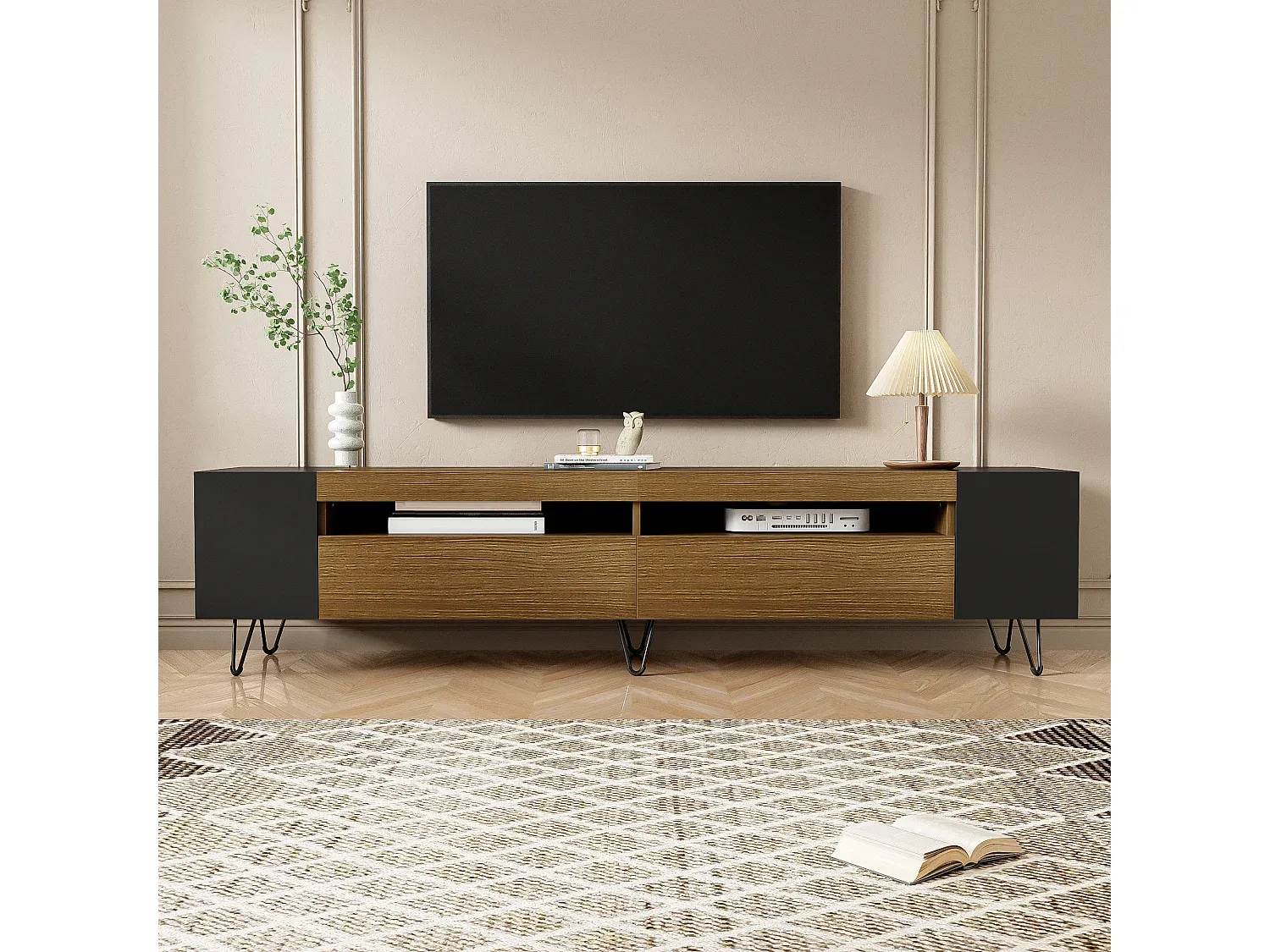 Wohnzimmer und Flur,Wohnzimmermöbel,TV-Board-LIVINARISE