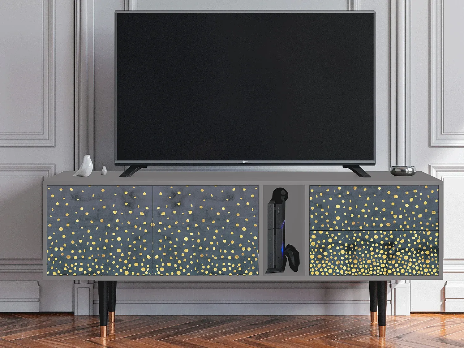 Wohnzimmer und Flur,Wohnzimmermöbel,TV-Board-LIVINARISE