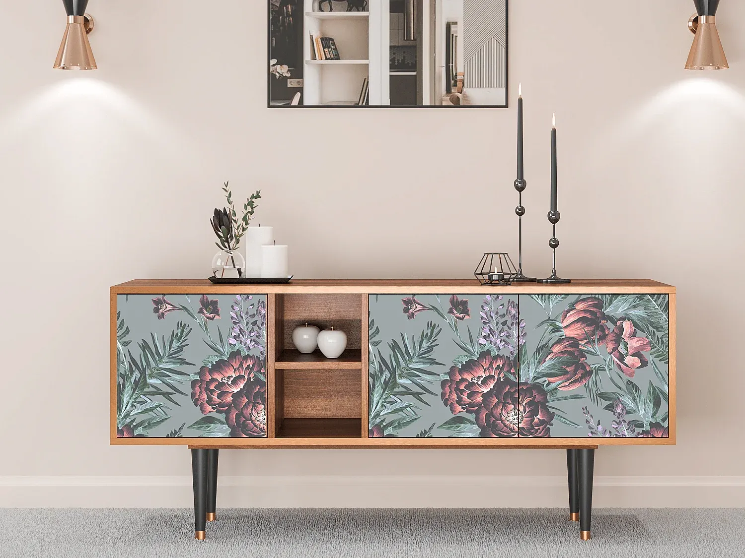 Wohnzimmer und Flur,Wohnzimmermöbel,TV-Board-LIVINARISE