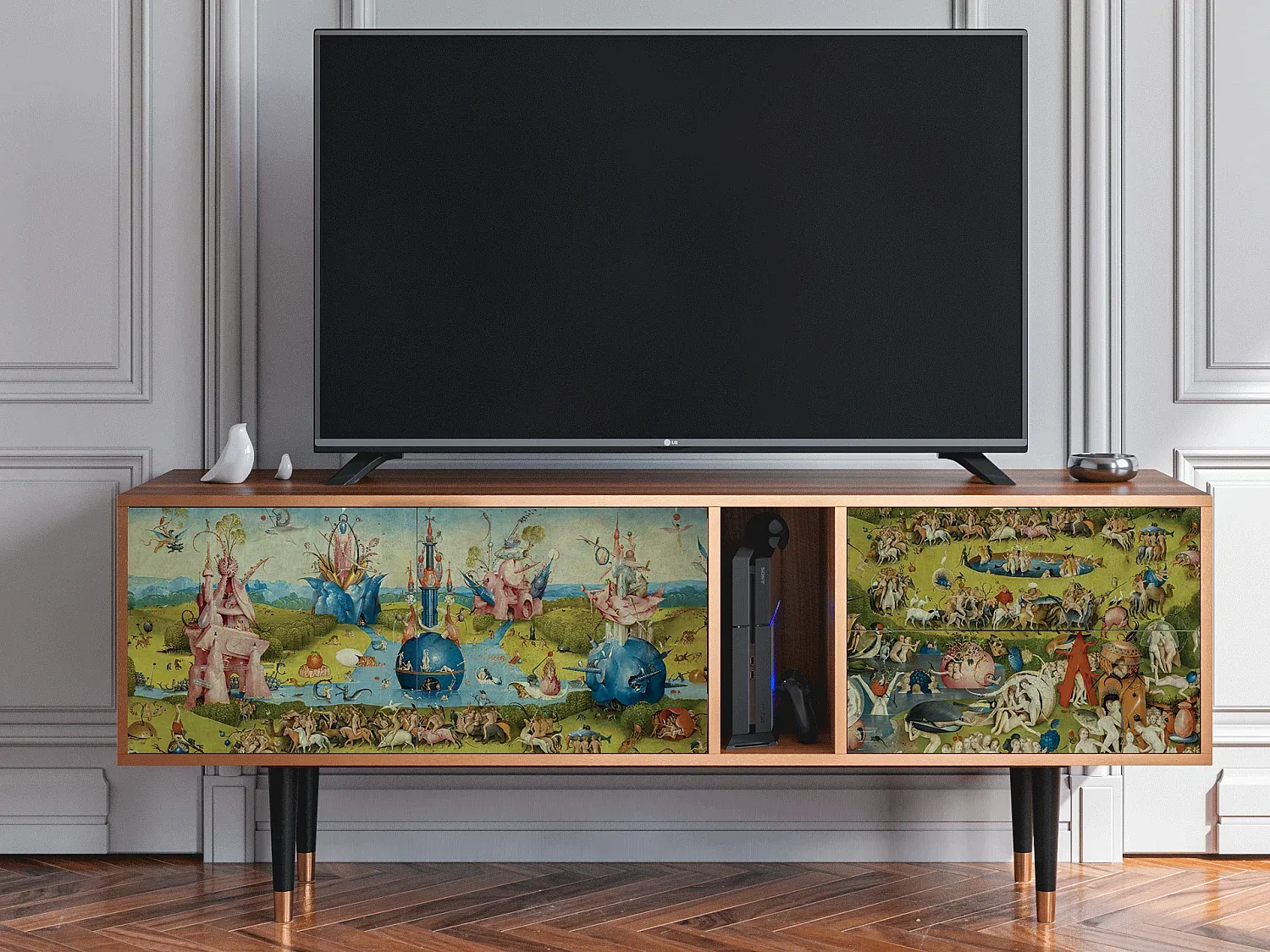Wohnzimmer und Flur,Wohnzimmermöbel,TV-Board-LIVINARISE