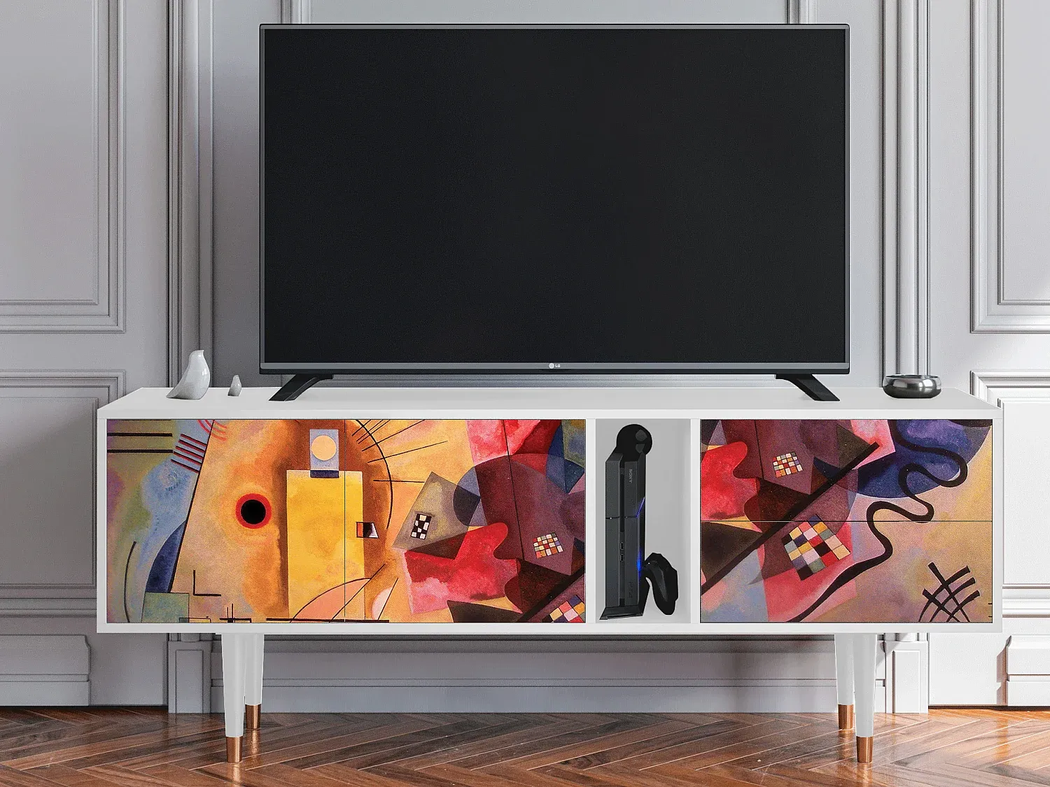 Wohnzimmer und Flur,Wohnzimmermöbel,TV-Board-LIVINARISE