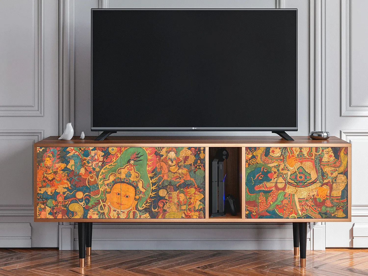 Wohnzimmer und Flur,Wohnzimmermöbel,TV-Board-LIVINARISE