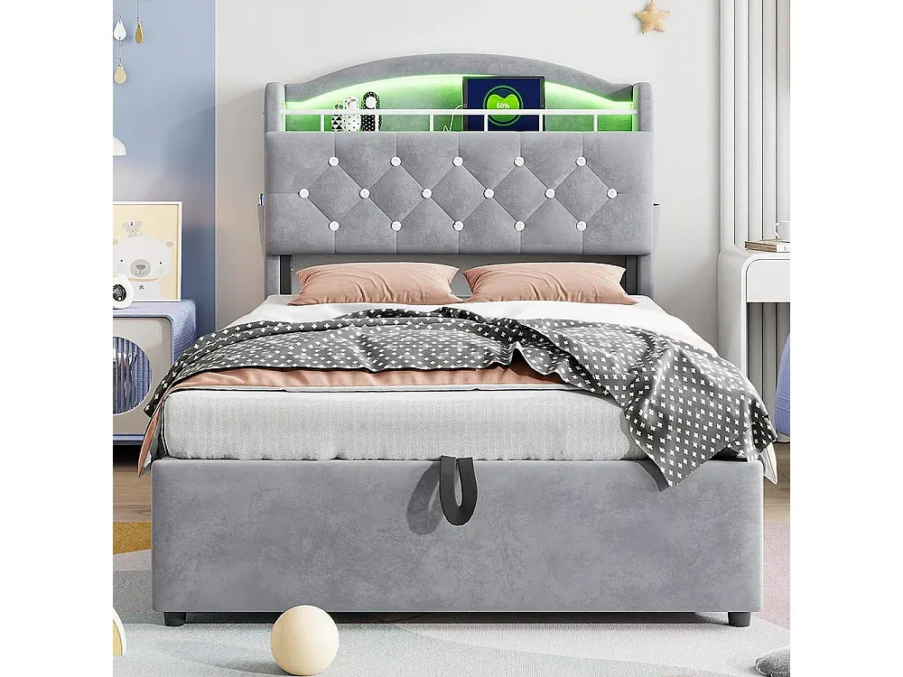 Schlafzimmer,Bereich Bett,Bett mit Bettkasten-LIVINARISE