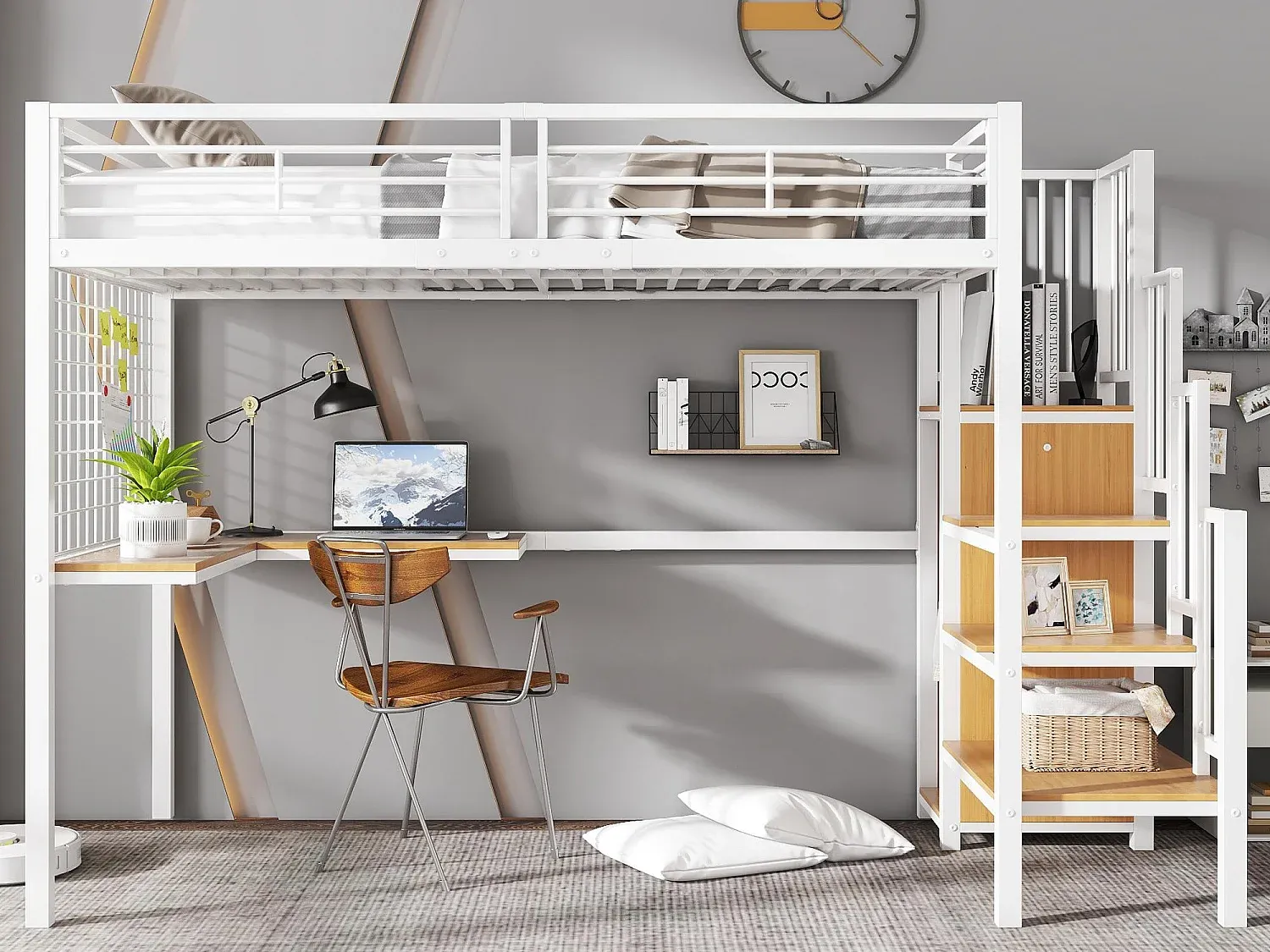 Schlafzimmer,Bereich Bett,Hochbett-LIVINARISE