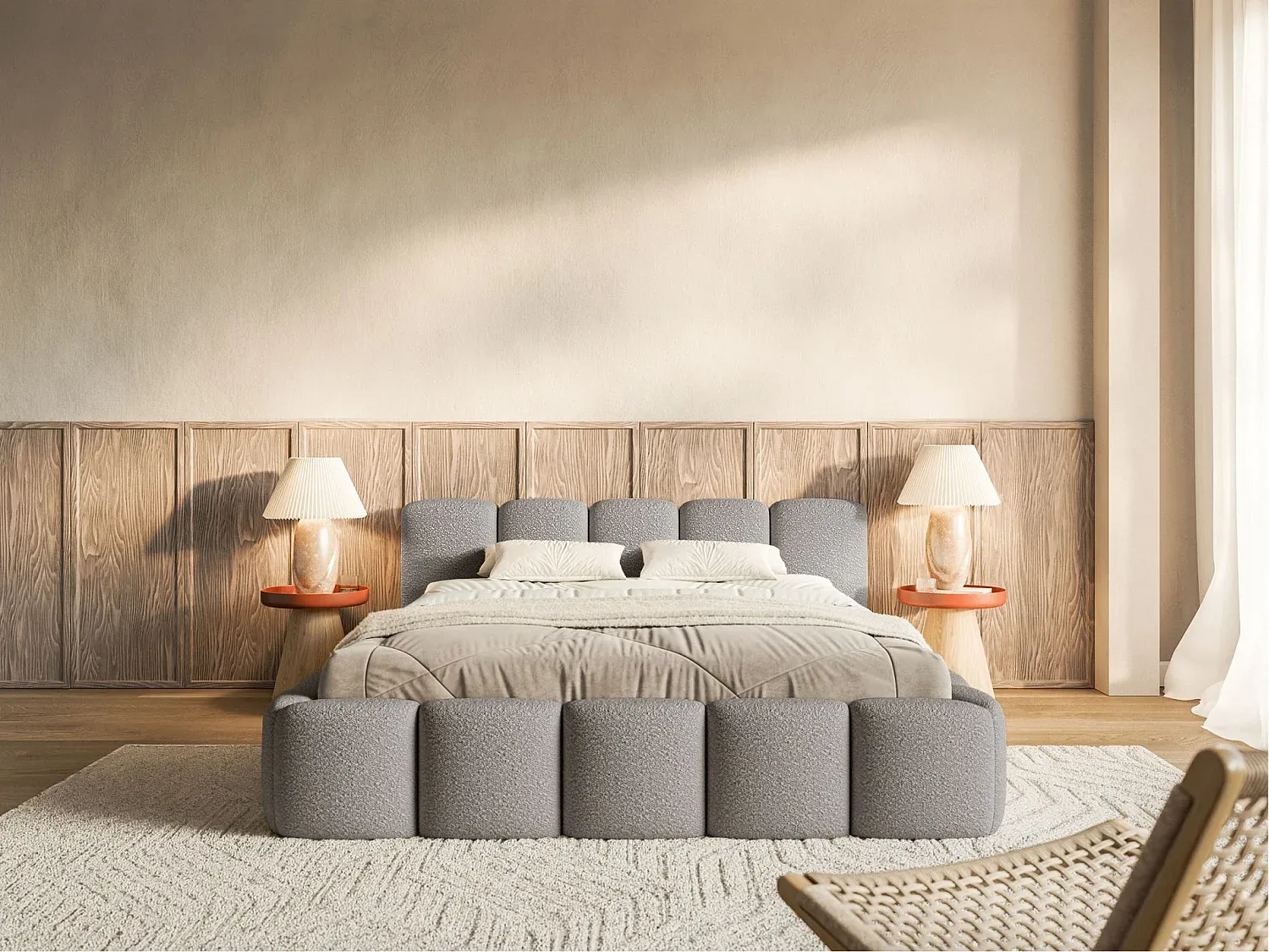 Schlafzimmer,Bereich Bett,Bett mit Bettkasten-LIVINARISE