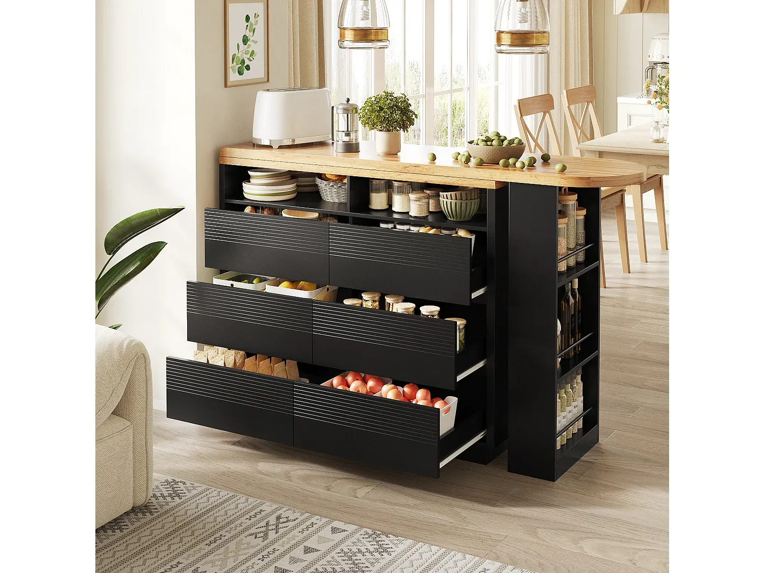 Wohnzimmer und Flur,Barmöbel,Bartisch und Hausbar-Nestalunoa