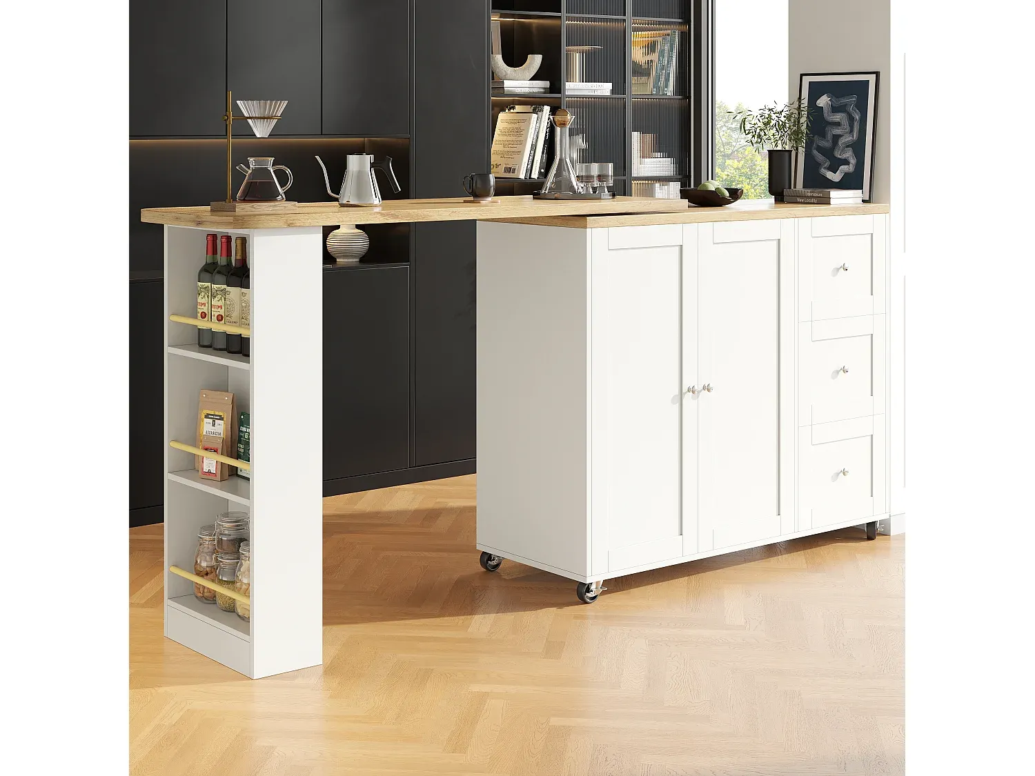 Wohnzimmer und Flur,Barmöbel,Bartisch und Hausbar-Nestalunoa