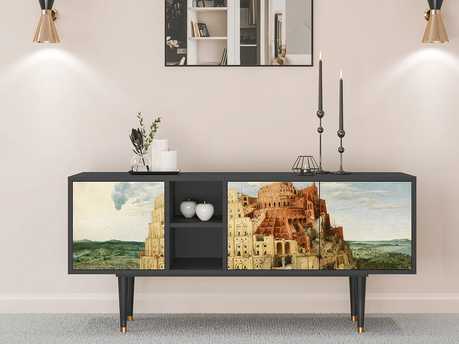 Wohnzimmer und Flur,Wohnzimmermöbel,TV-Board-Nestalunoa