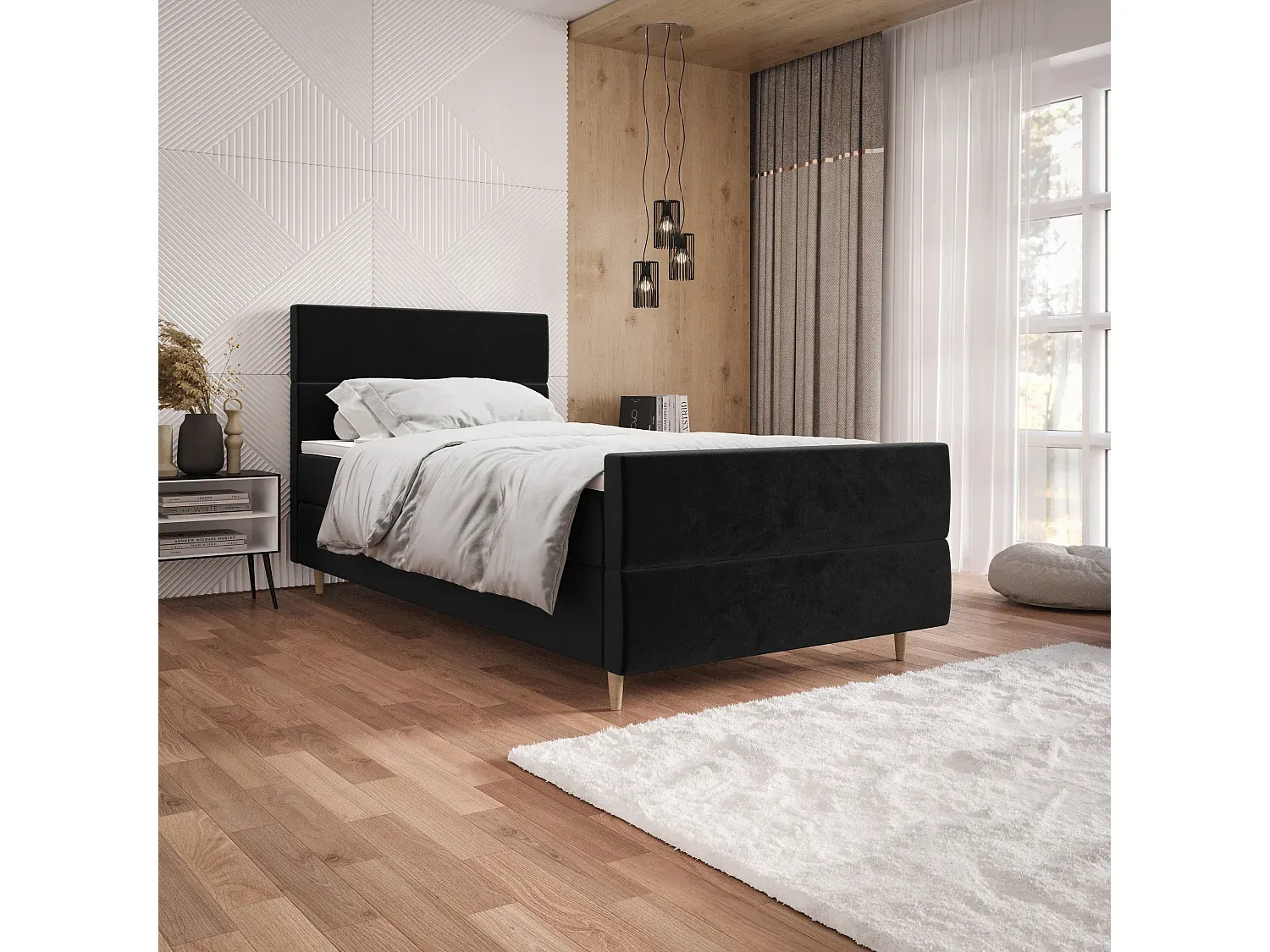 Schlafzimmer,Bereich Bett,Boxspringbett-Nestalunoa