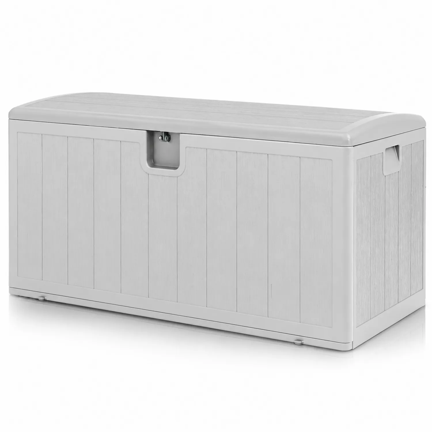 Coffre de rangement en plastique gris 120x45x60 cm