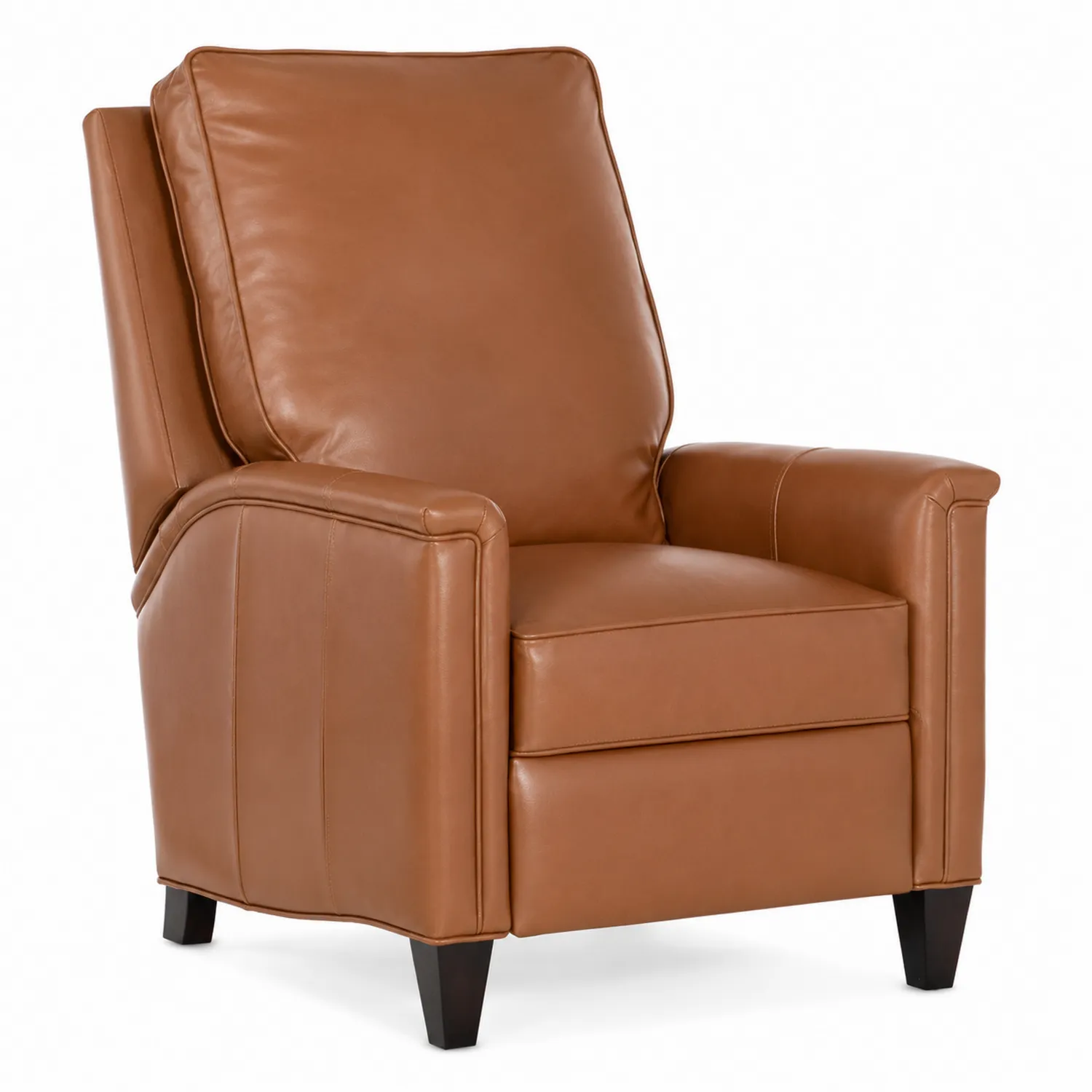 Fauteuil inclinable en cuir Marron