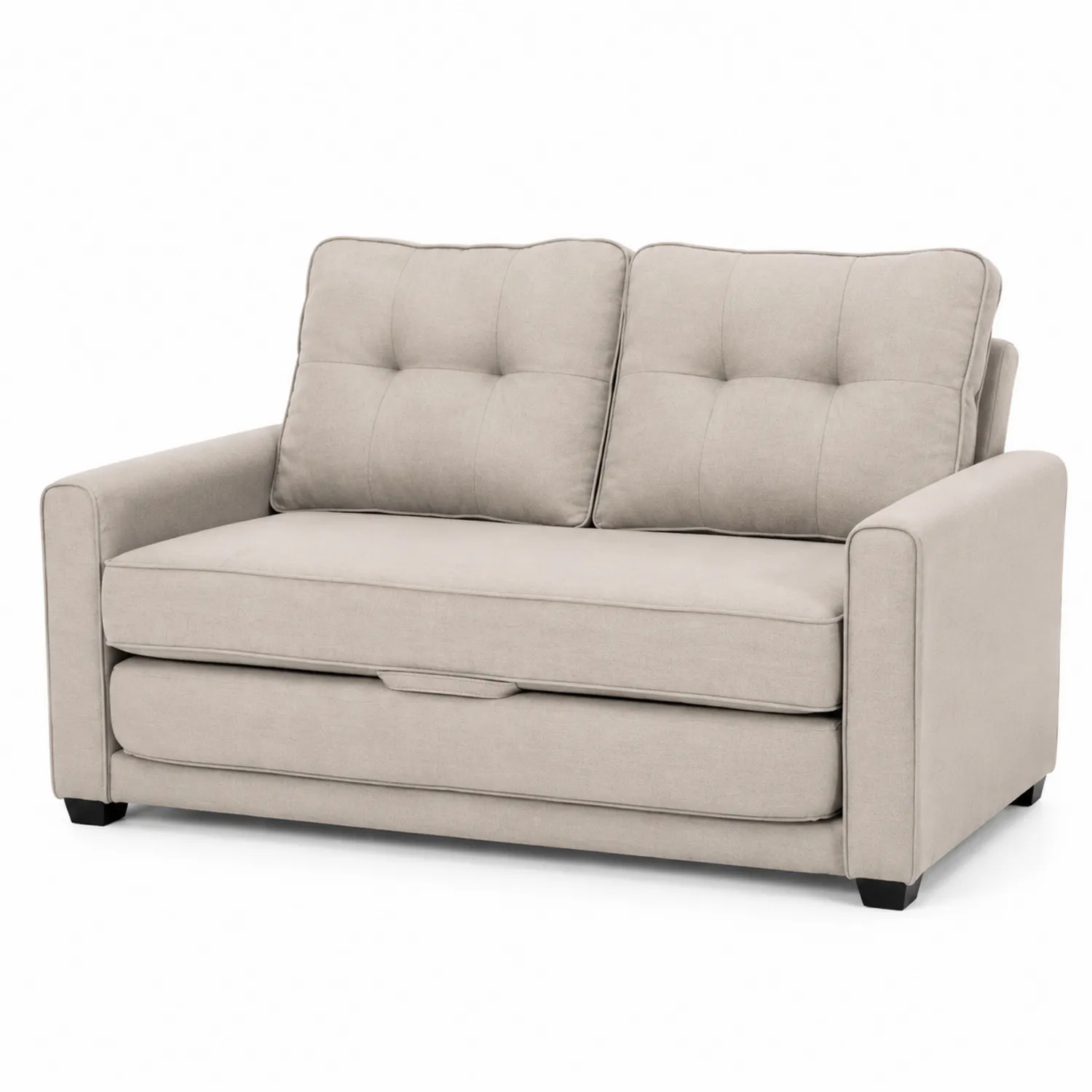 Canapé 2 places en tissu beige