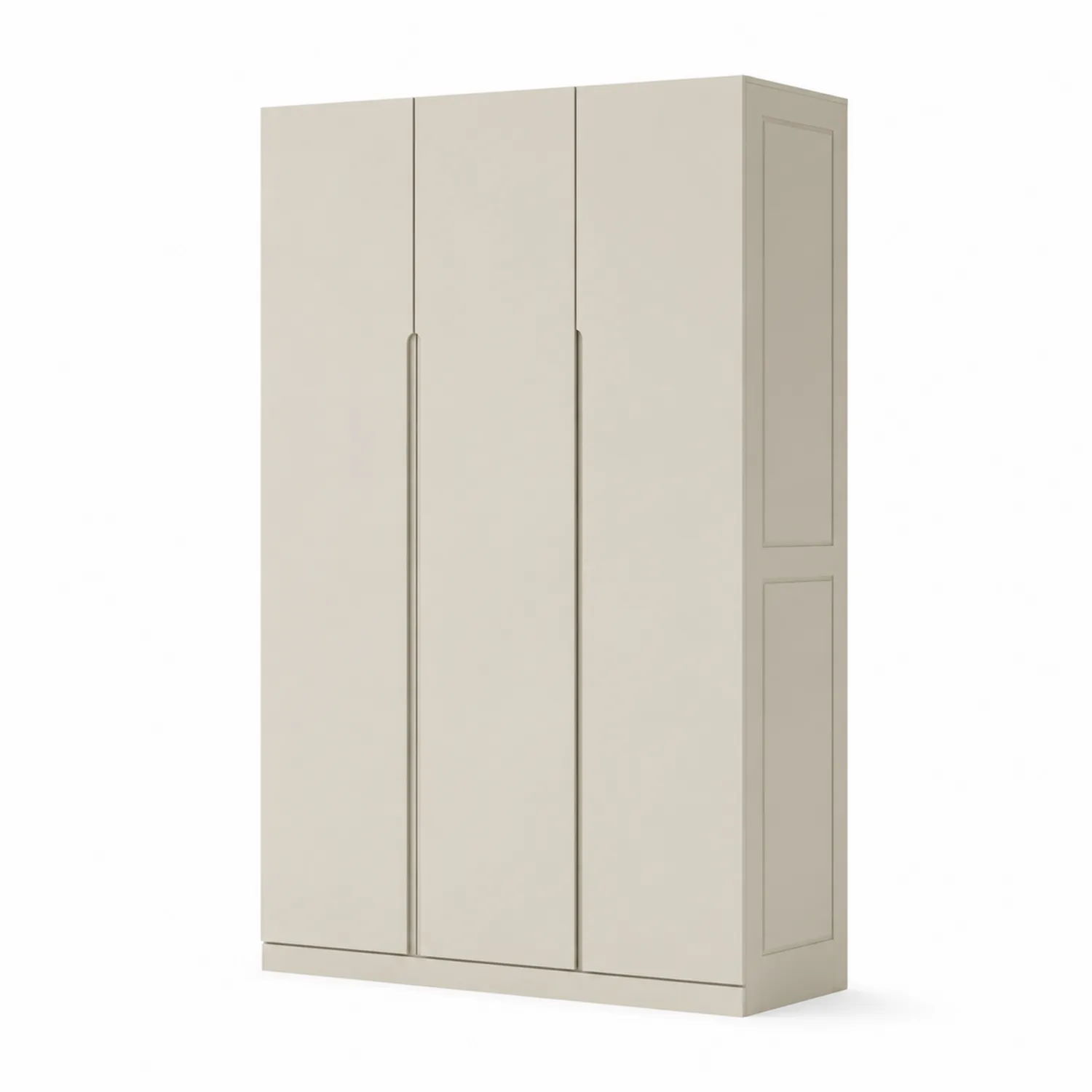 Armoire en panneaux de particules beige 200x180x60 cm
