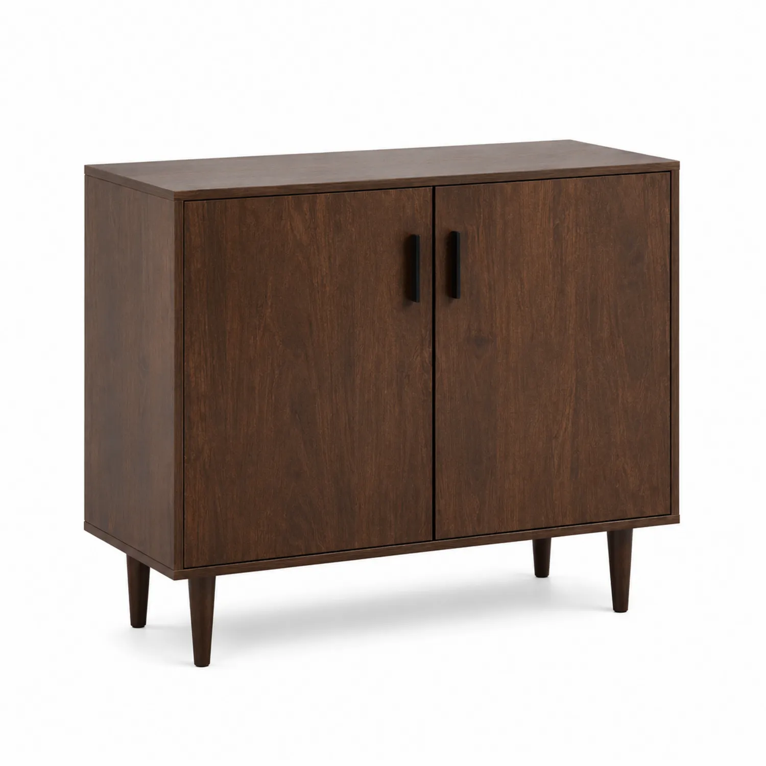 Buffet en bois avec portes en contreplaqué marron