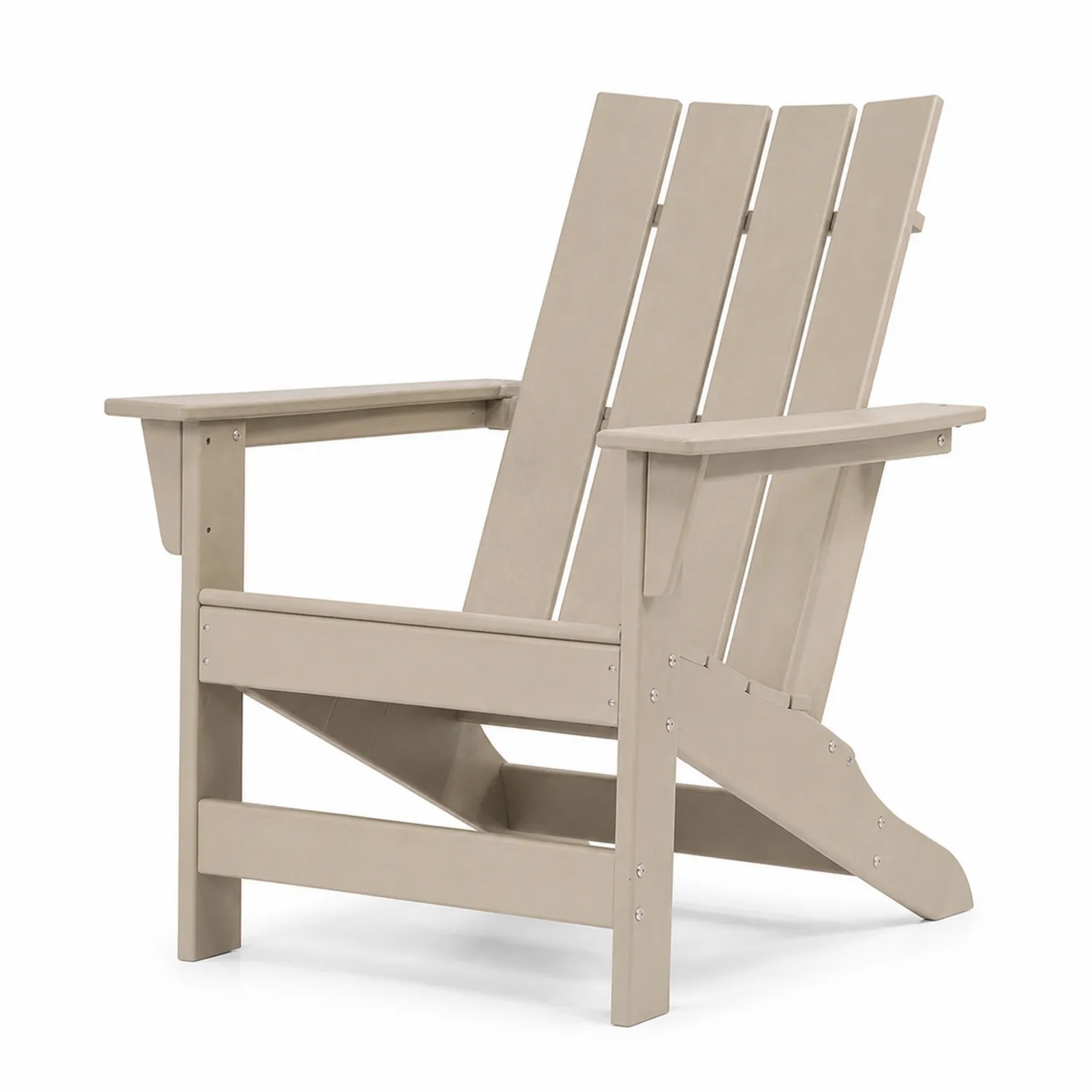 Chaise Adirondack en bois composite beige