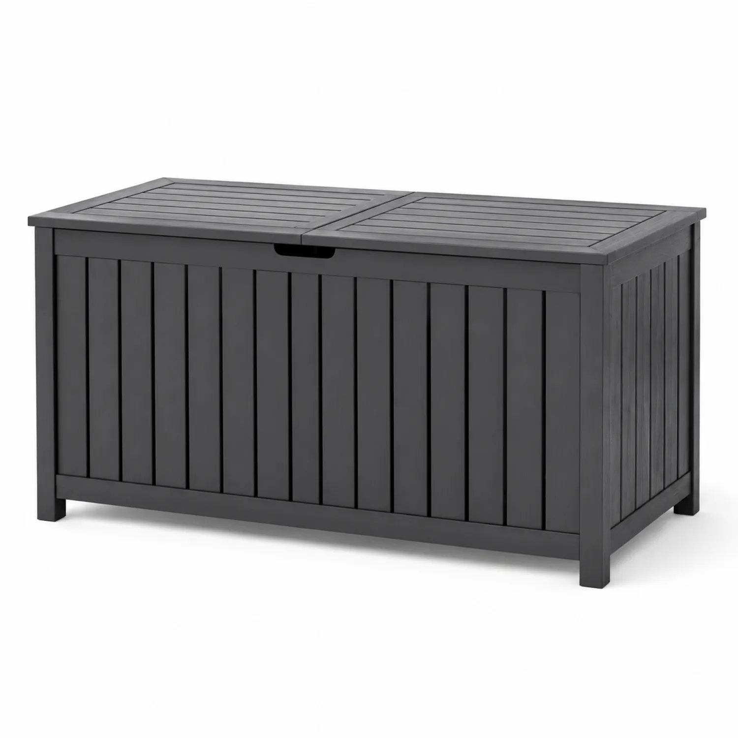 Coffre de rangement en plastique noir 120x50x60 cm