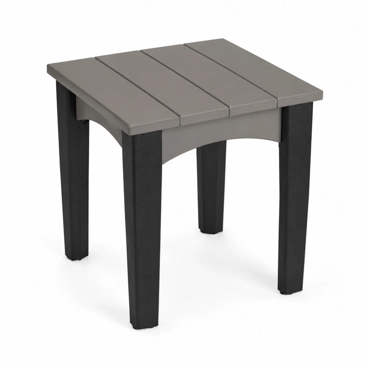 Table d'appoint en plastique Gris/Noir 46x46x43 cm