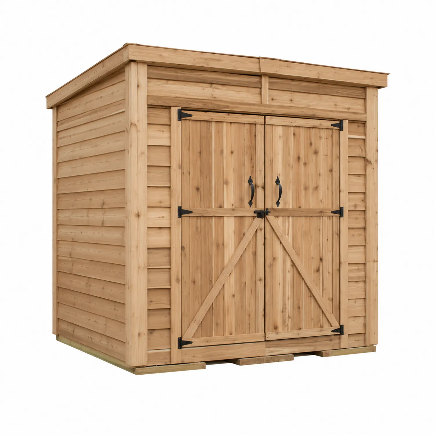 Abri en Bois de Cèdre avec Portes Doubles 200x150x210 cm