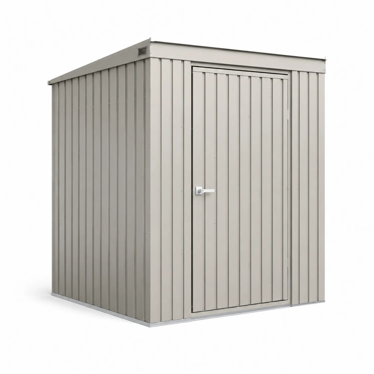 Abri de jardin en métal gris 130x80x180 cm
