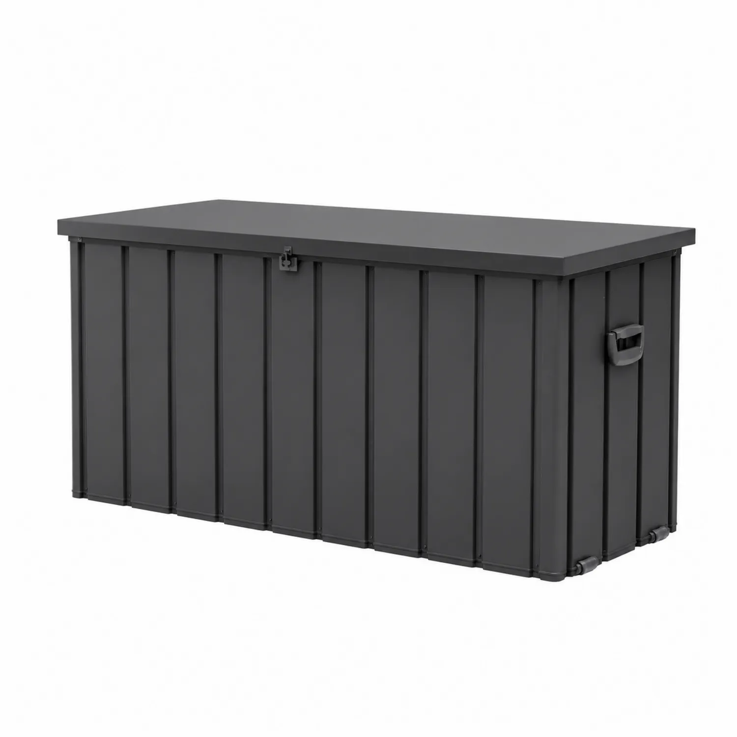 Coffre de rangement extérieur en plastique anthracite 120x60x63cm