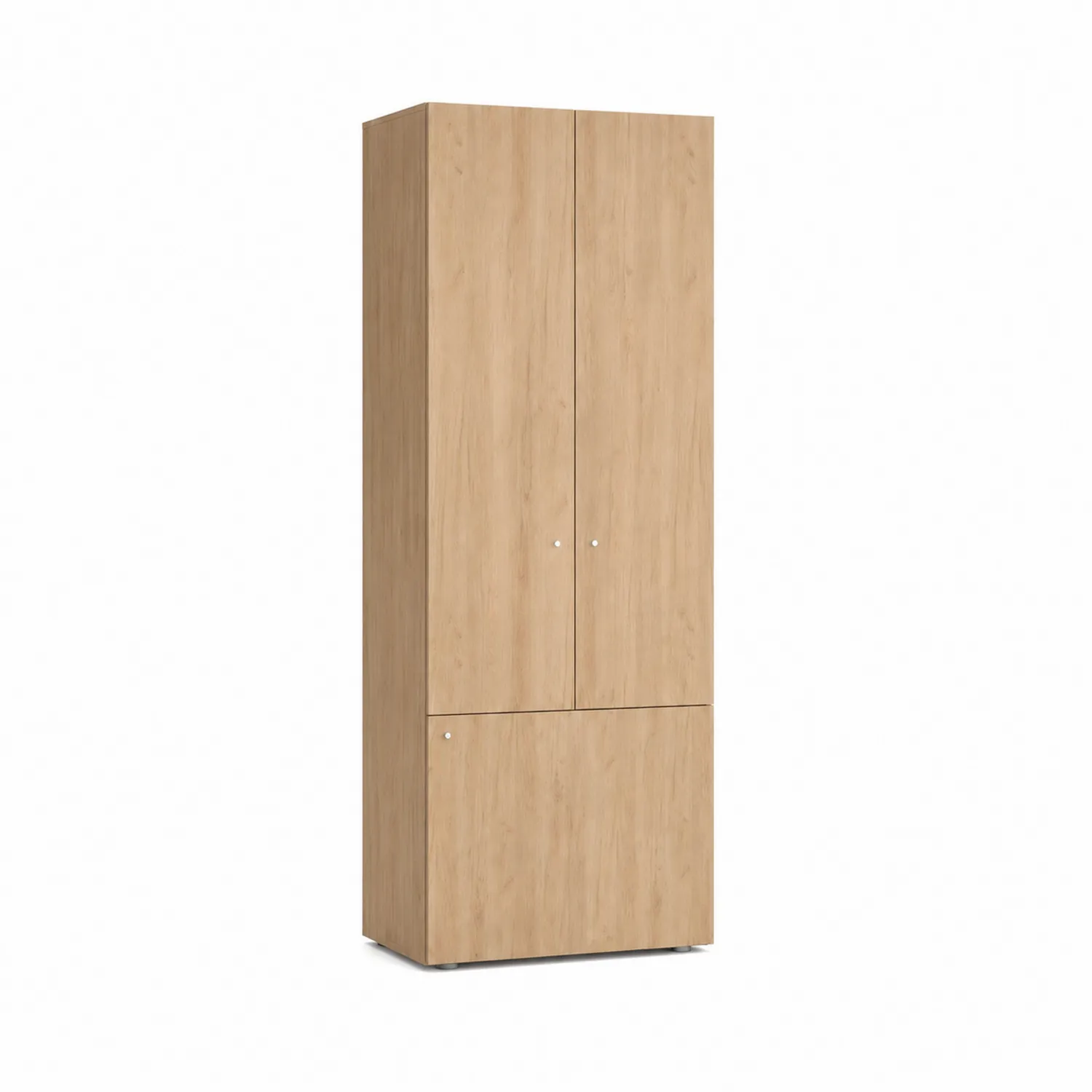 Armoire haute en panneaux de particules avec 2 portes, 195 cm